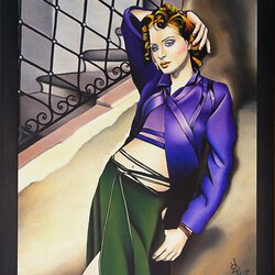 An der Treppe